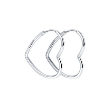 Onnat Hollow Heart Earring - 925 Silver