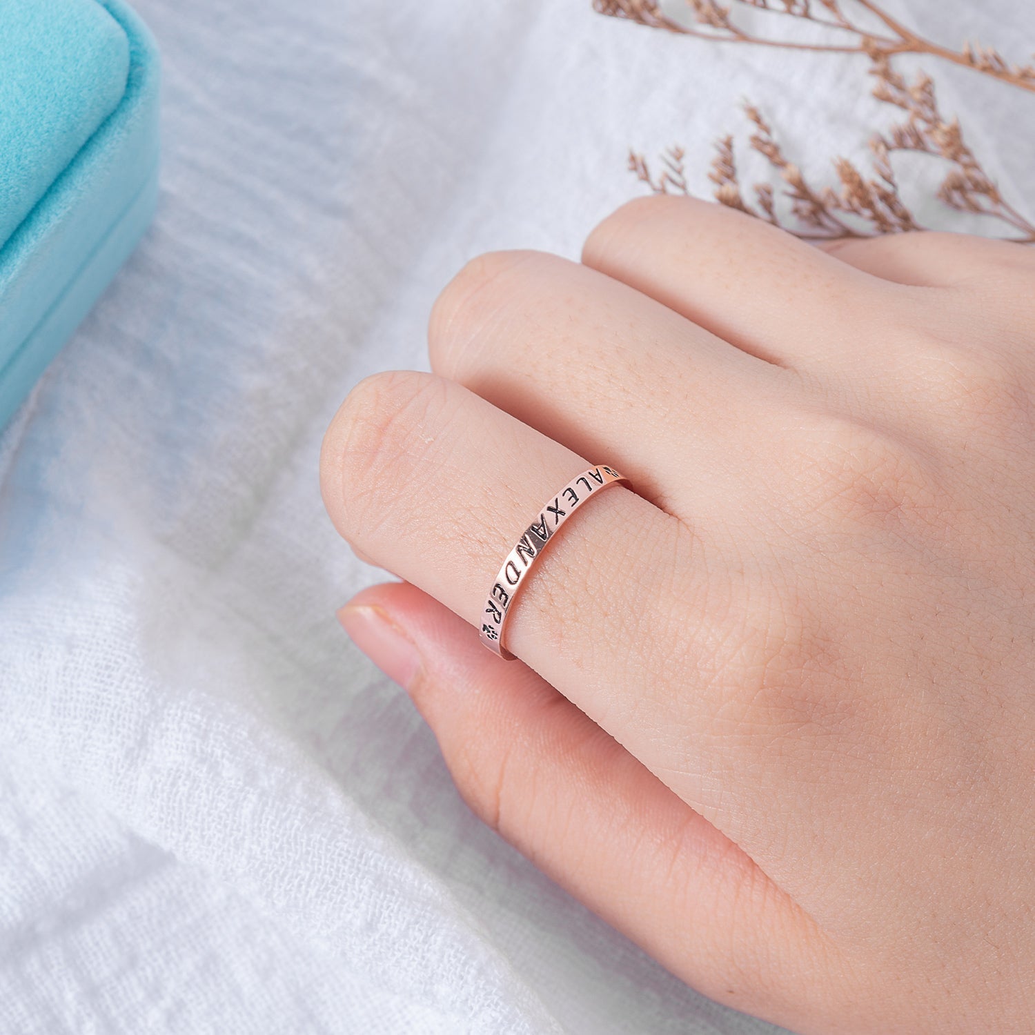 Personalized Faithful Friend Ring