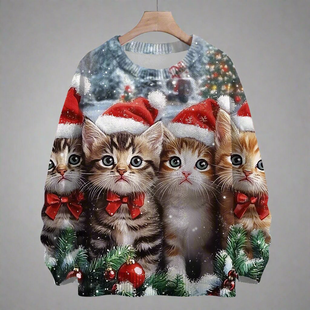 Cat Purrfect Christmas Sweater