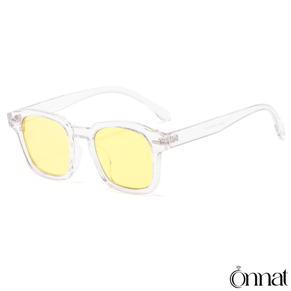 Cute Glasses Transparent | Yellow Sunglasses