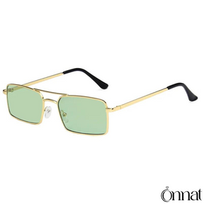 Malibu Glasses Golden⎪Green Sunglasses