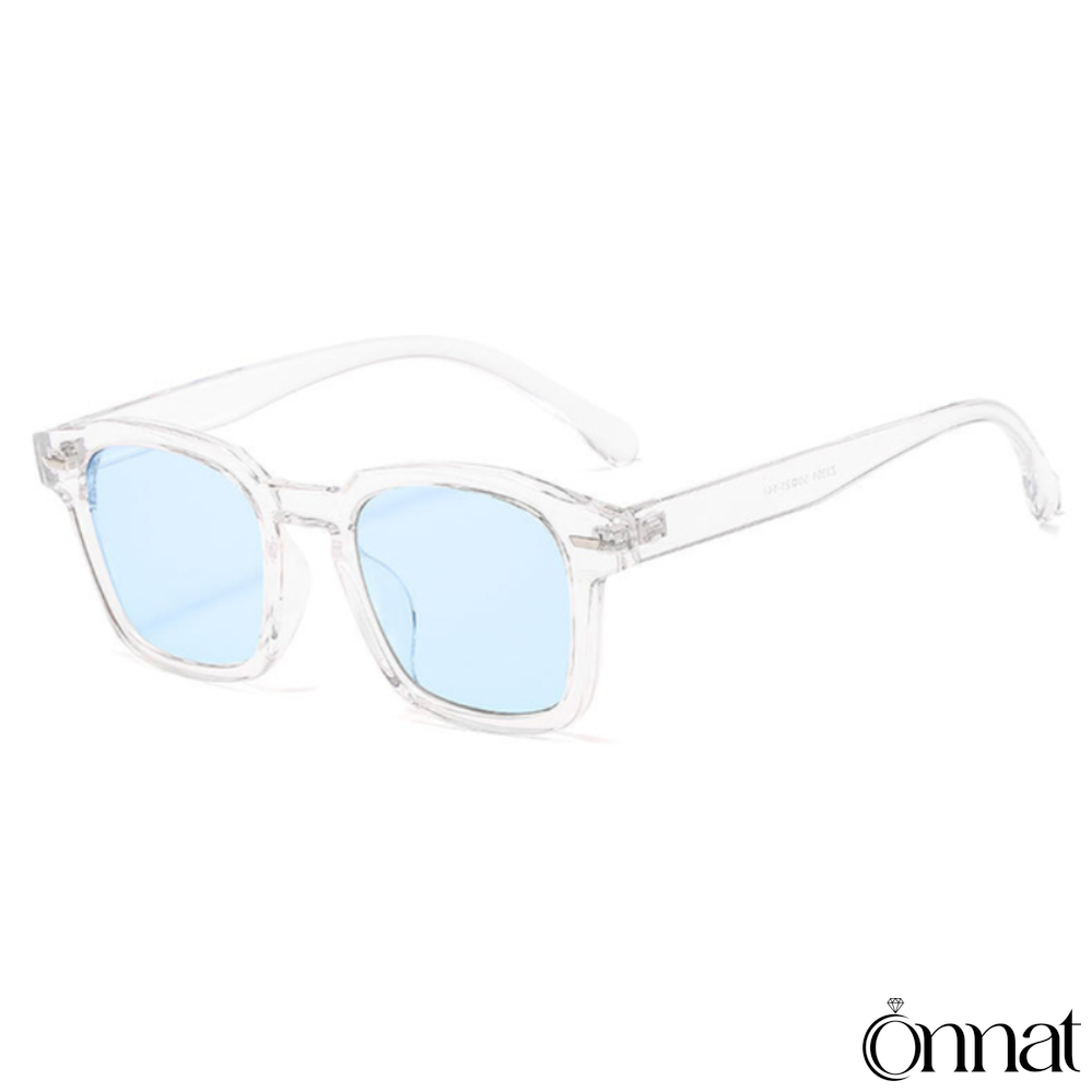 Cute Glasses Transparent | Blue Sunglasses