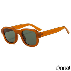 Azzury Glasses Orange | Green Sunglasses