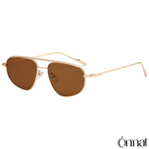 Monaco Glasses Gold | Brown Sunglasses