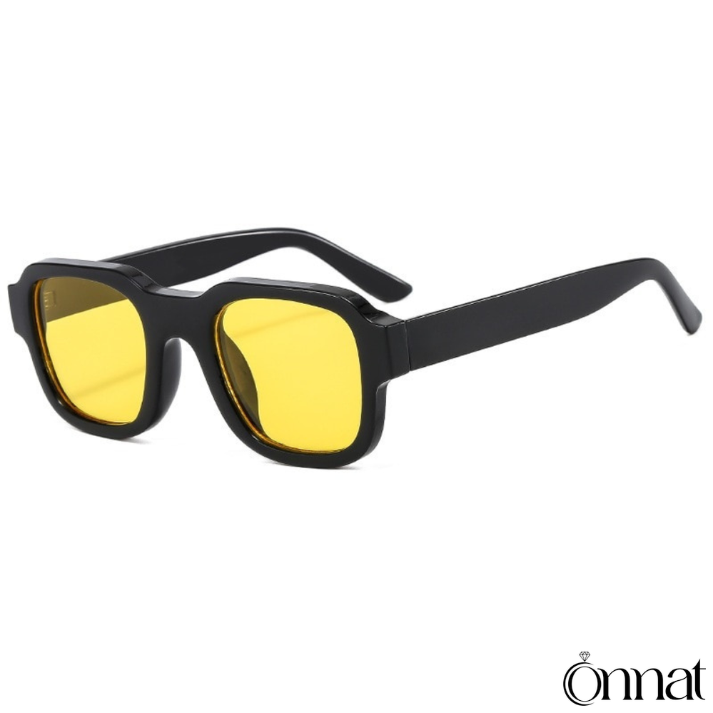 Azzury Glasses Black | Yellow Sunglasses