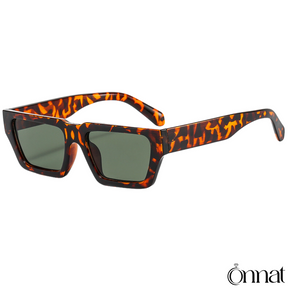 Urbany Glasses Leopard | Green Sunglasses