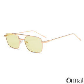 Denne Glasses Gold | Green Sunglasses