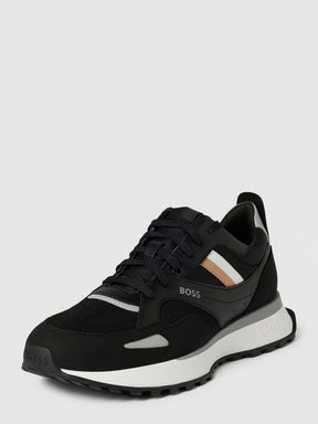 BOSS Sneaker with contrasting stripes - model 'Jonah' in black