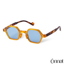 Logan Glasses Orange And Leopard⎪Blue Sunglasses