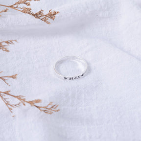 Personalized Faithful Friend Ring