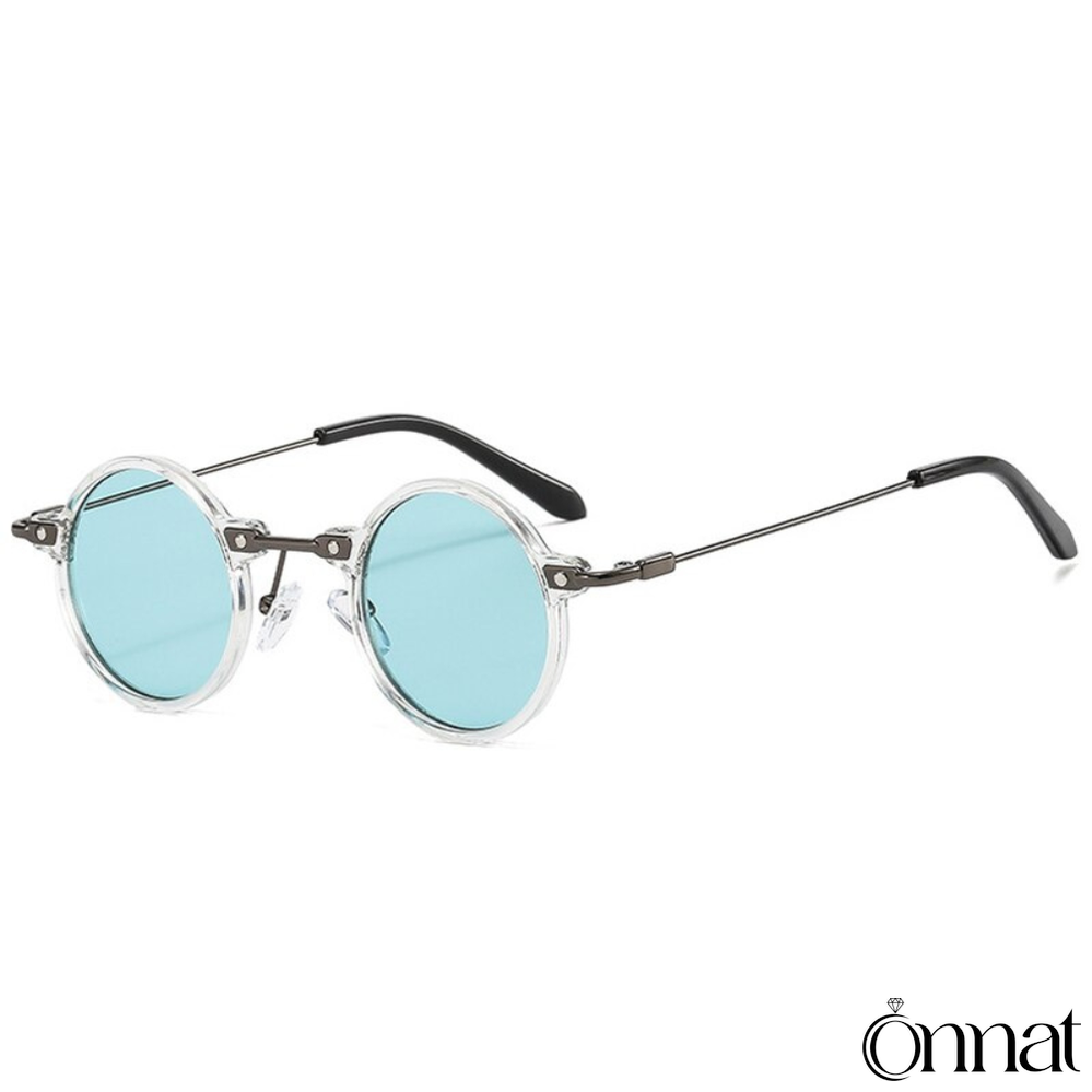 Punk Glasses Transparent | Blue Sunglasses