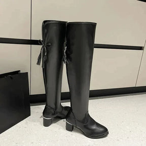 SereneStride Knee-High Elegance Boot