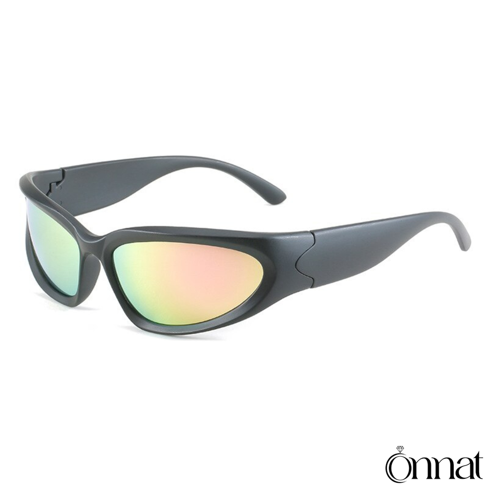 Circuit Glasses Black | Mirrored Sunglasses