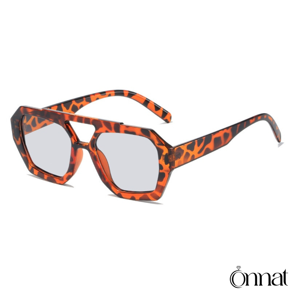 Confy Glasses Leopard | Gray Sunglasses