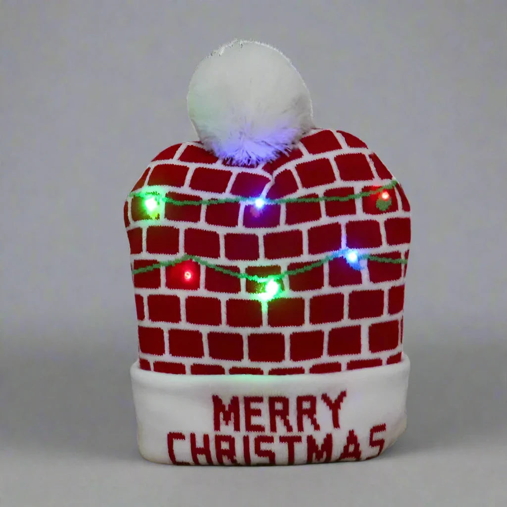 Light-Up Christmas Beanie – Merry & Bright