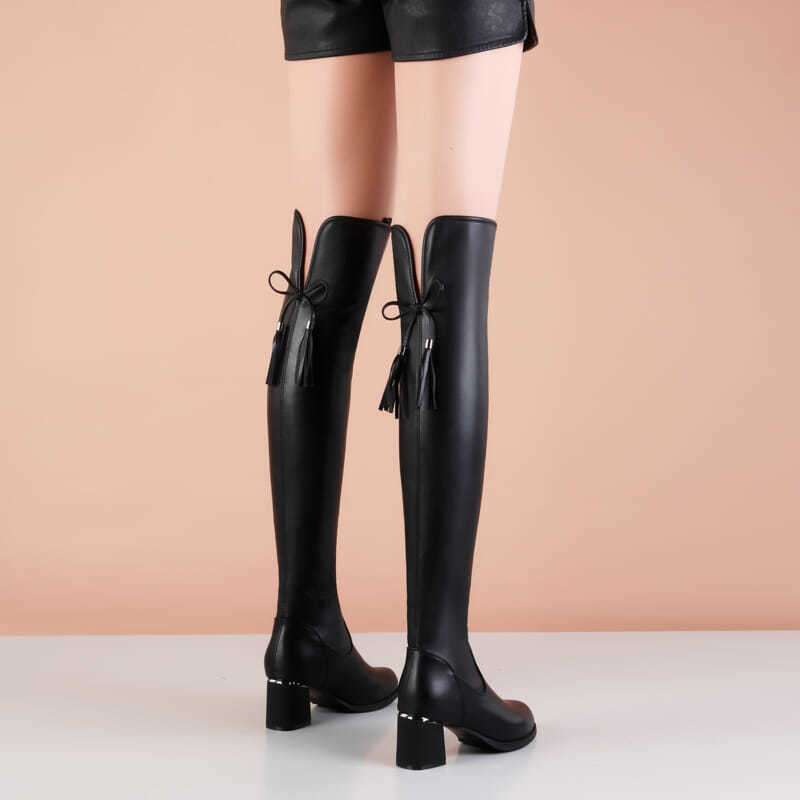 SereneStride Knee-High Elegance Boot