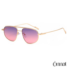 Monaco Glasses Golden | Pink Sunglasses