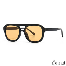 Leny Glasses Black | Orange Sunglasses