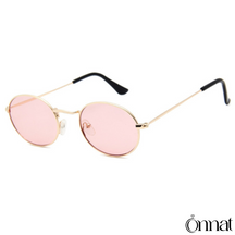 Retro Glasses Honey Golden | Pink Sunglasses