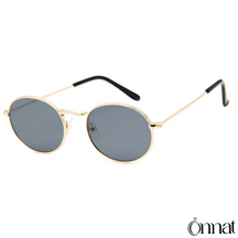 Retro Glasses Honey Gold | Black Sunglasses