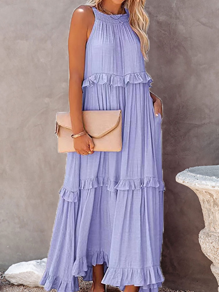 Elegant Ruffle Rachel Dress