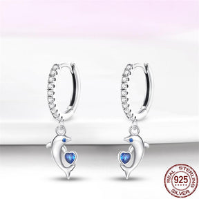 Onnat Dolphin Earring - 925 Silver