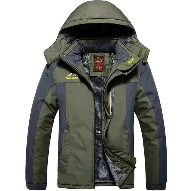 Men’s Ultra-Warm Waterproof Winter Jacket | Military Style