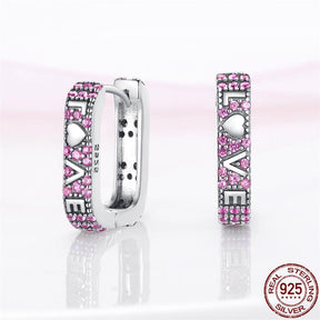 Onnat Studded Love Earring - 925 Silver