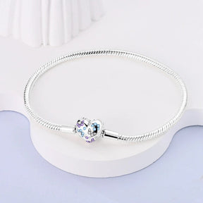 Pulseira Onnat Butterfly Heart - Prata 925