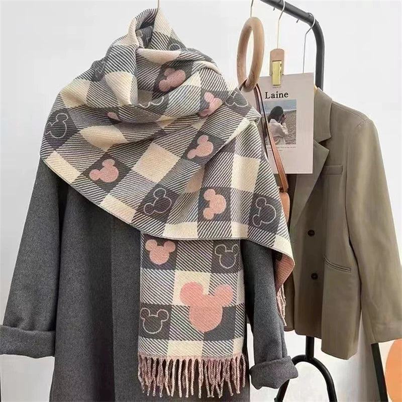 MickeyCharm™ – Cute Cartoon Cashmere Scarf