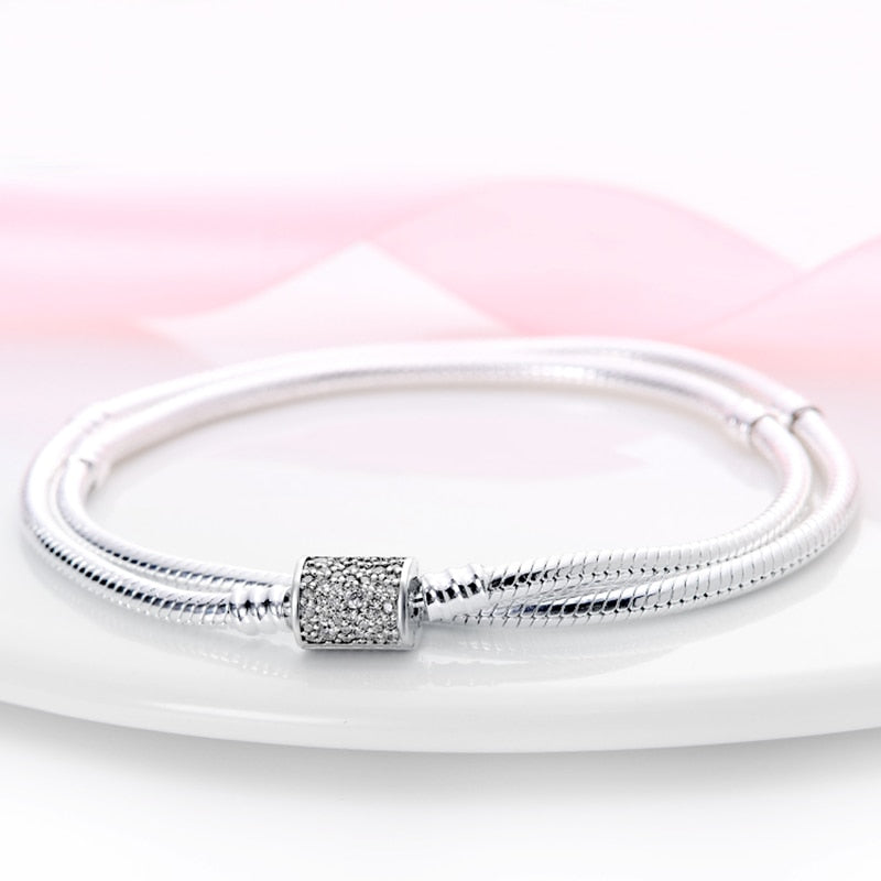 Onnat Doppelverschluss-Armband - 925 Silber