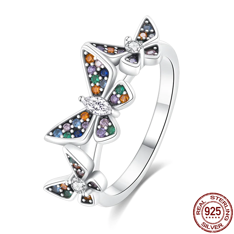 Onnat Butterflies Ring - 925 Silver