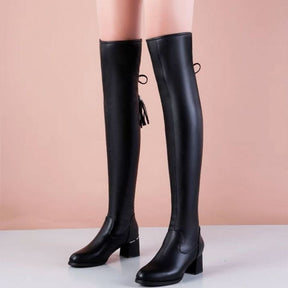 SereneStride Knee-High Elegance Boot