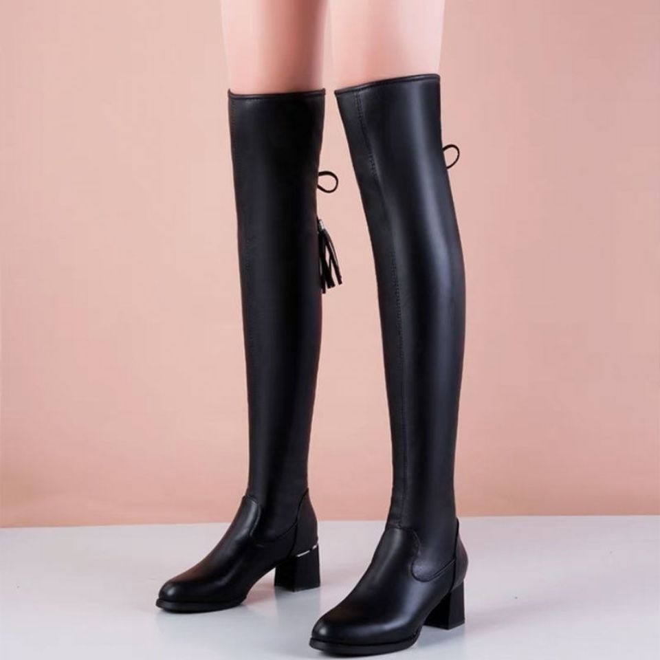 SereneStride Knee-High Elegance Boot