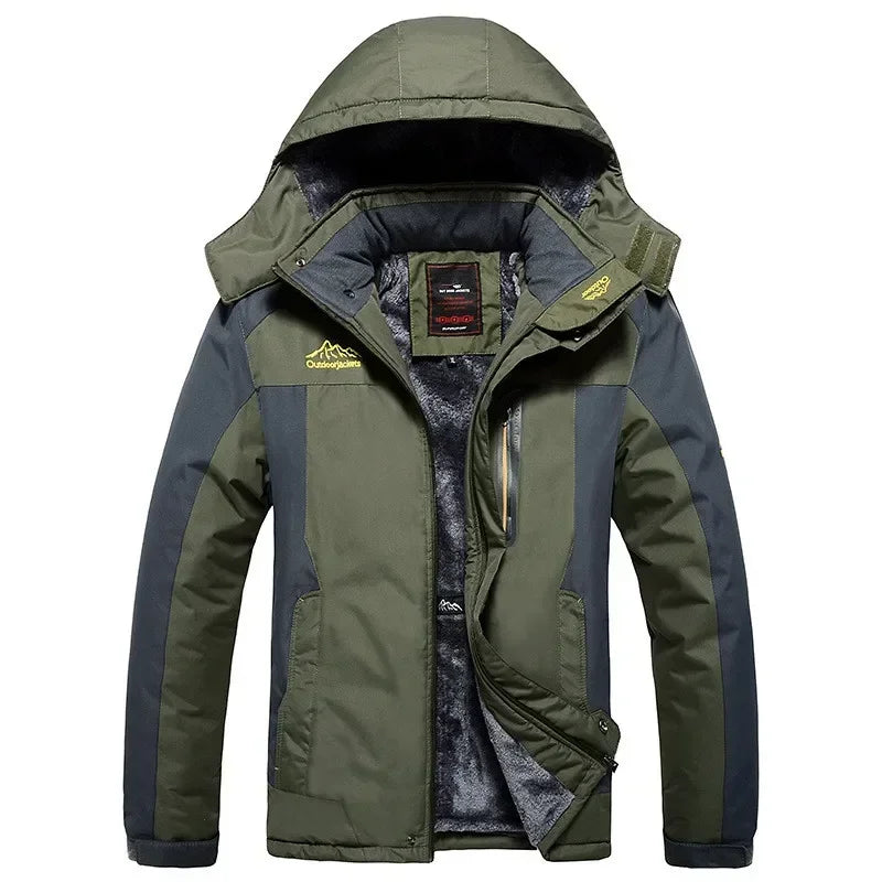 Men’s Ultra-Warm Waterproof Winter Jacket | Military Style