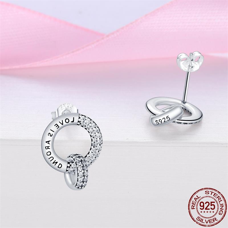 Love Studded 2 Onnat Earring - 925 Silver