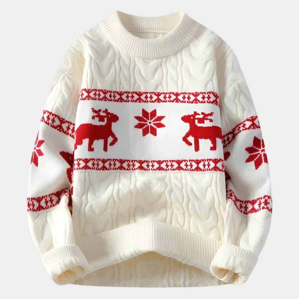 Cashmere White Christmas Sweater