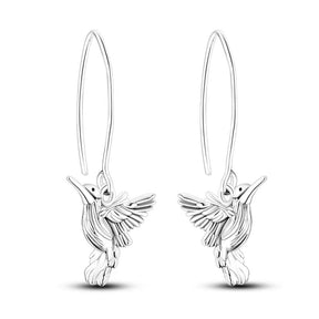 Hummingbird Earring M - 925 Silver