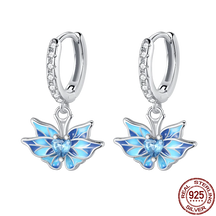 Blue Butterfly Wings Earring P Onnat - Silver 925