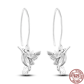 Hummingbird Earring M - 925 Silver