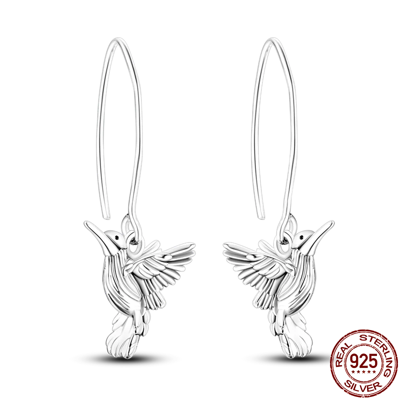 Hummingbird Earring M - 925 Silver