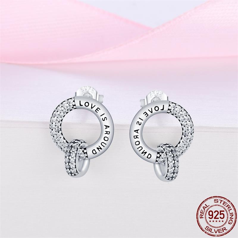 Love Studded 2 Onnat Earring - 925 Silver