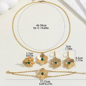 Alina flower jewelry set