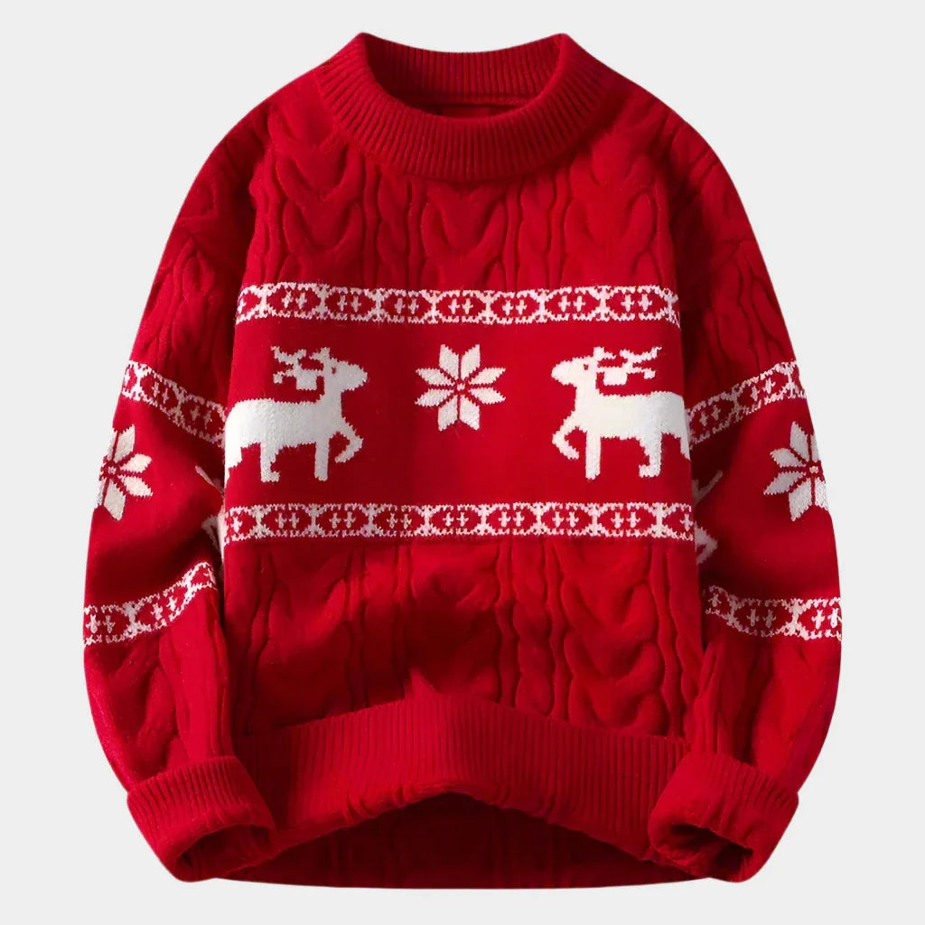 Cashmere Red Christmas Sweater