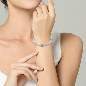 Onnat Doppelverschluss-Armband - 925 Silber