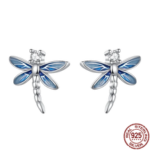 Blue Dragonfly Earring P Onnat - Silver 925