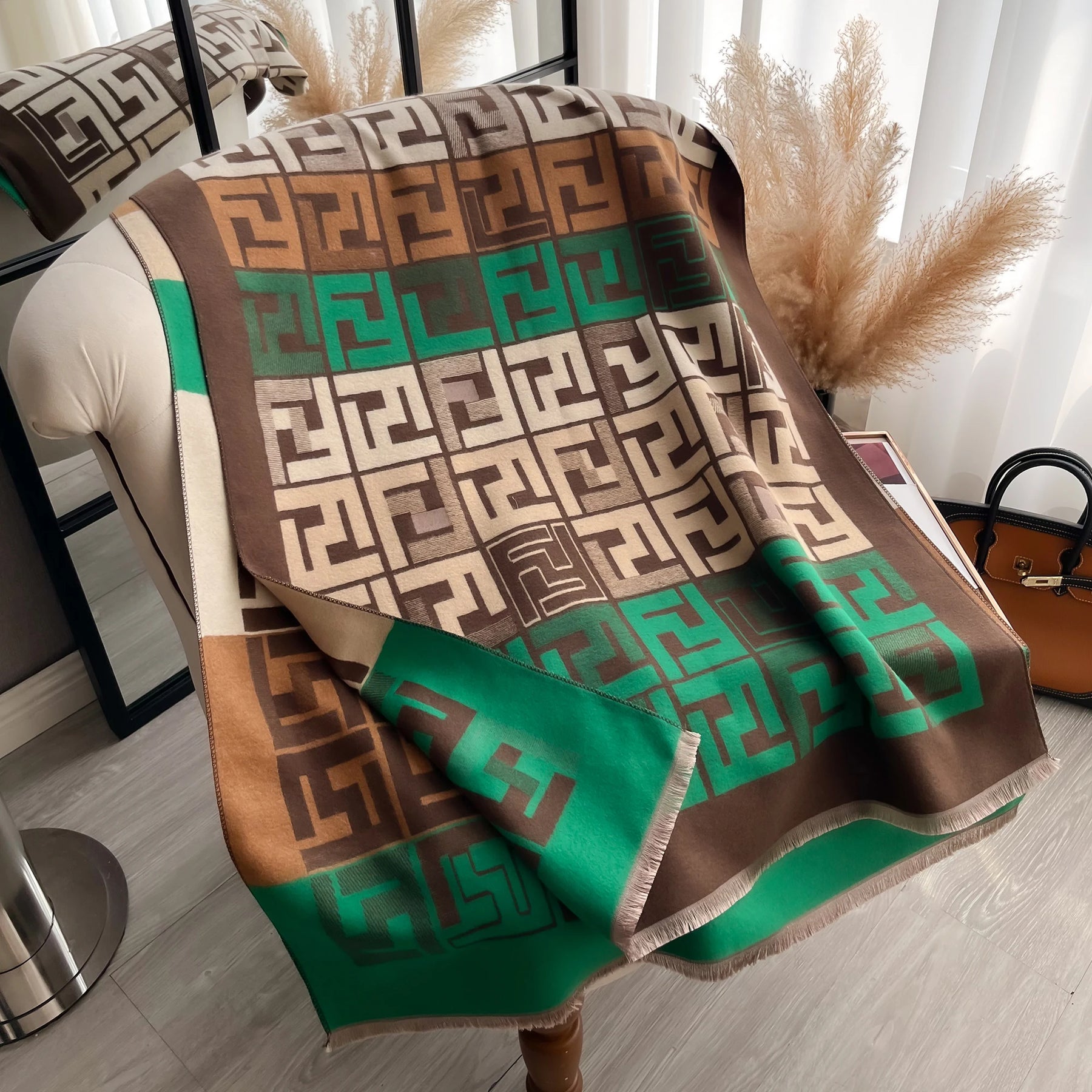 ChicWarmth™ – Doppelseitiger Pashmina-Schal