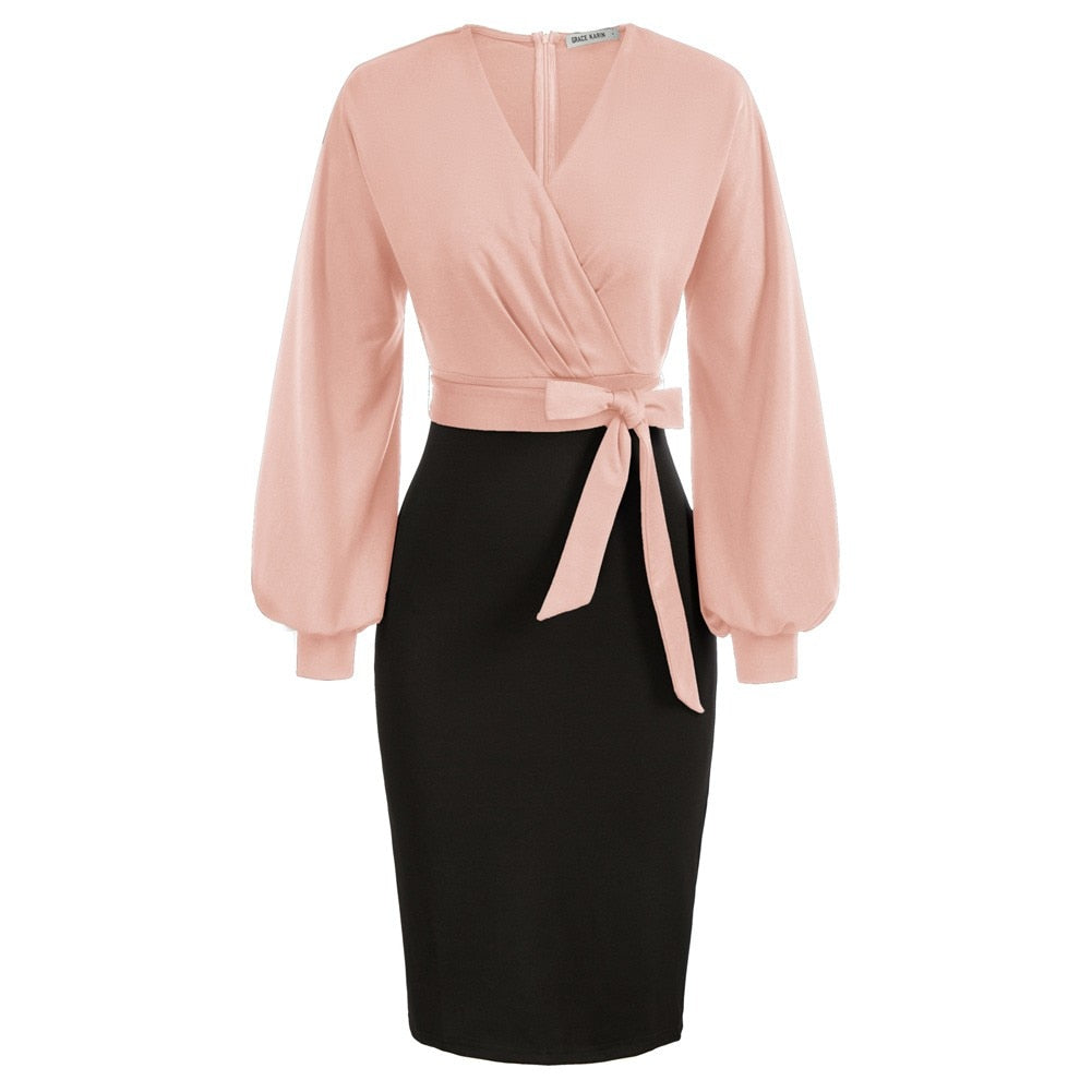 Elegant Long Ruth Sleeve Dress