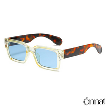 Lary Glasses Leopard And Yellow | Blue Sunglasses