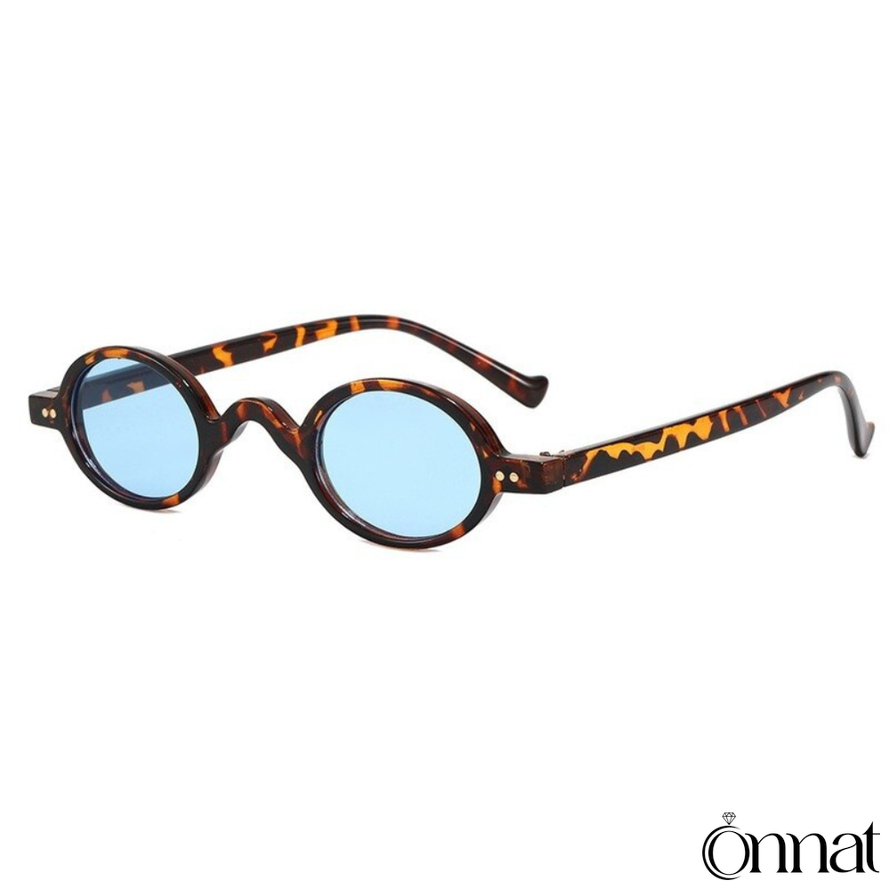 Mavie Glasses Leopard | Blue Sunglasses